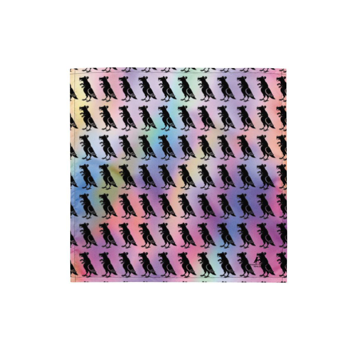 Light Watercolor Pigeon Rat Bandana — Pigeon Rats NYC streetwear mascot design