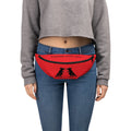 Red Line Pigeon Rat Fanny Pack — Pigeon Rats NYC streetwear mascot design