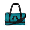Deep Teal Print Pigeon Rat Gym Bag — Pigeon Rats NYC streetwear mascot design