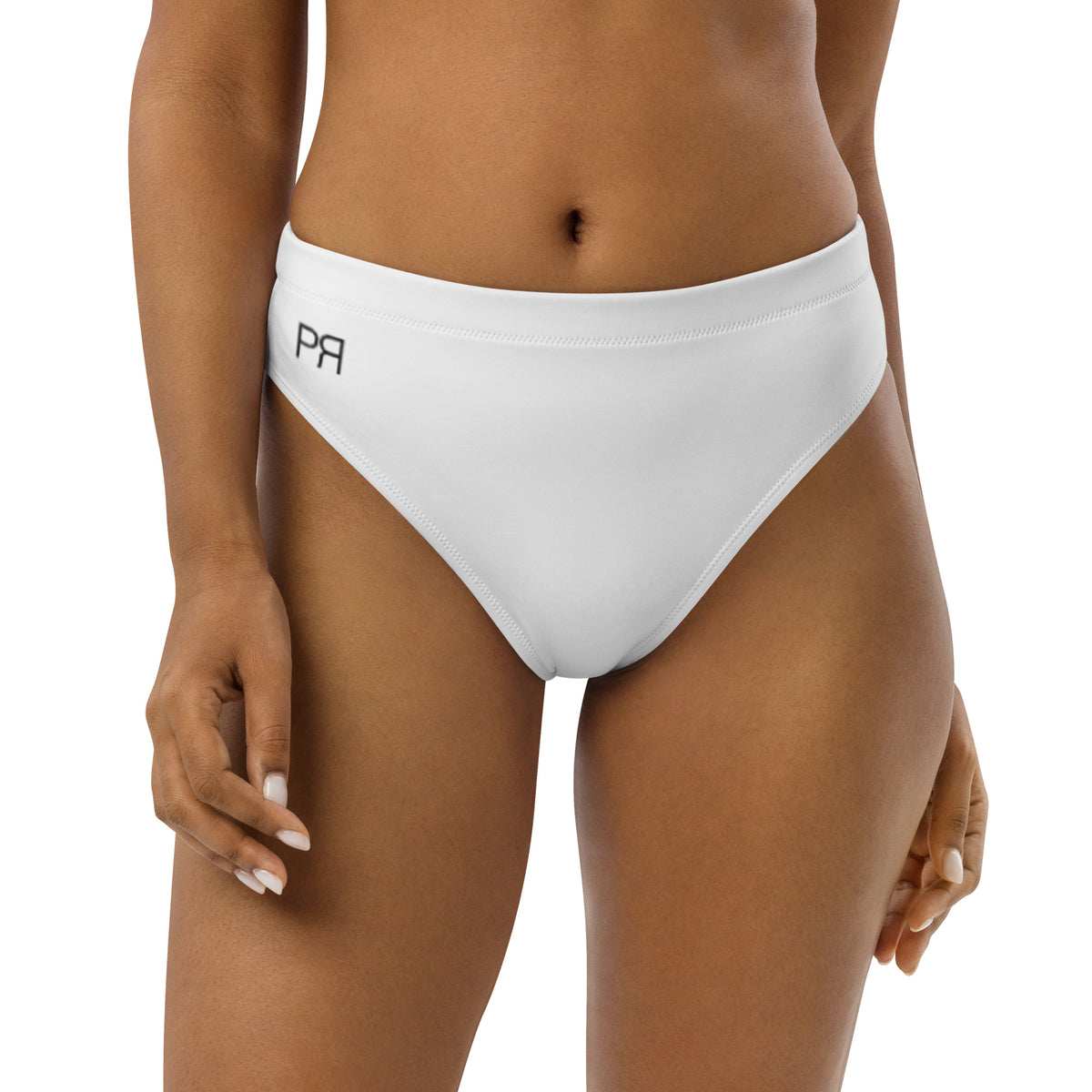White Twin Recycled Pigeon Rat Bikini Bottom — Pigeon Rats NYC streetwear mascot design