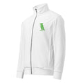 Green on White Pigeon Rat Track Jacket — Pigeon Rats NYC streetwear mascot design