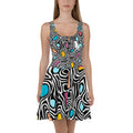 White Mod Pigeon Rat Skater Dress — Pigeon Rats NYC streetwear mascot design
