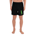 Green Pigeon Rat Athletic Shorts — Pigeon Rats NYC streetwear mascot design