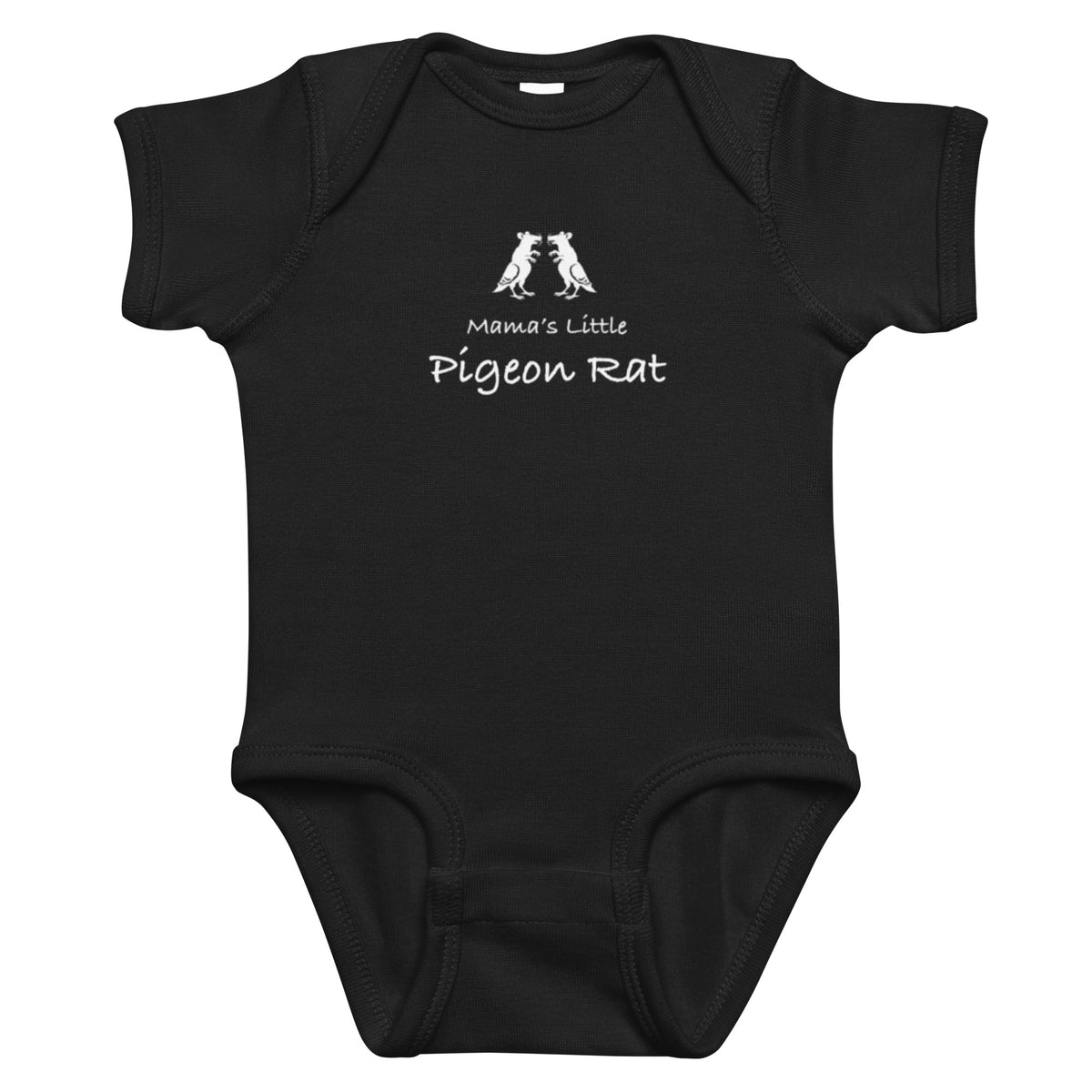 Mama's Little Pigeon Rat Infant Bodysuit #2  — Pigeon Rats NYC streetwear mascot design