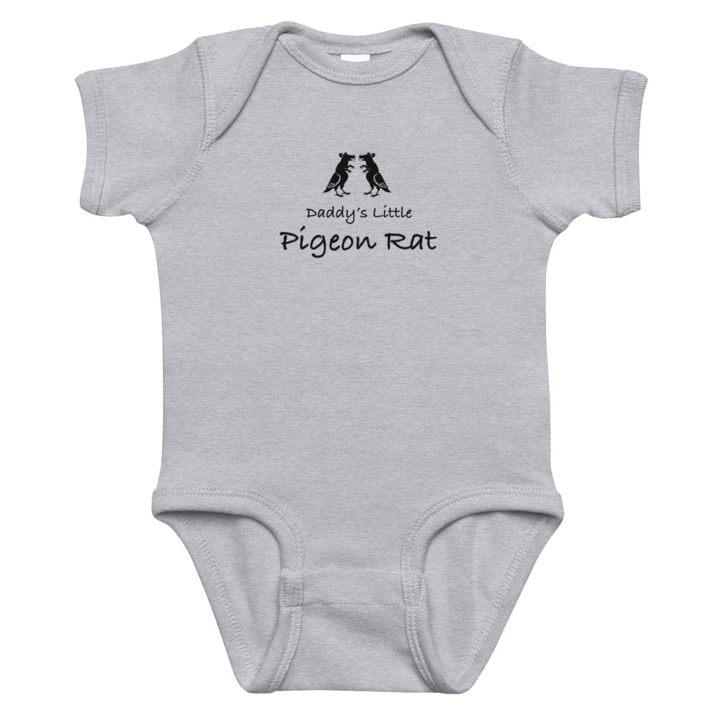 Daddy's Little Pigeon Rat Infant Bodysuit #2  — Pigeon Rats NYC streetwear mascot design