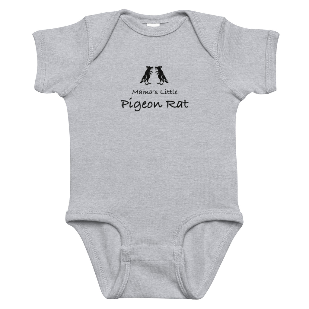 Mama's Little Pigeon Rat Infant Bodysuit #1  — Pigeon Rats NYC streetwear mascot design