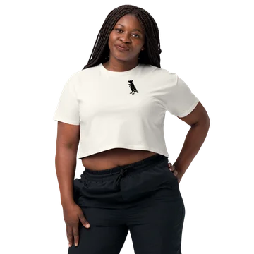 Black Pigeon Rat Crop Top — Pigeon Rats NYC streetwear mascot design