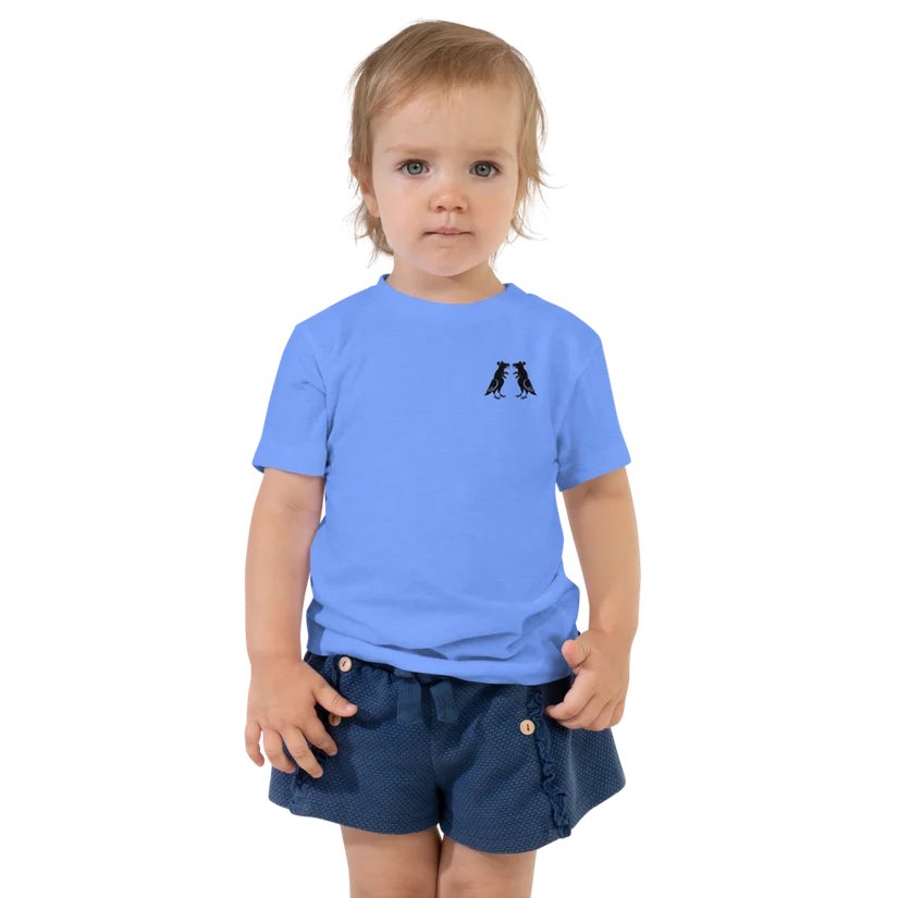 Black Pigeon Rat Toddler Tee — Pigeon Rats NYC streetwear mascot design