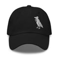 White Pigeon Rat Dad Hat — Pigeon Rats NYC streetwear mascot design