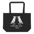 Large Pigeon Rat Tote Bag — Pigeon Rats NYC streetwear mascot design