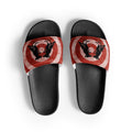 Black Target Pigeon Rat Men's Slides — Pigeon Rats NYC streetwear mascot design