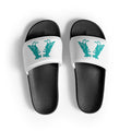 Black Pigeon Rat Men's Slides — Pigeon Rats NYC streetwear mascot design