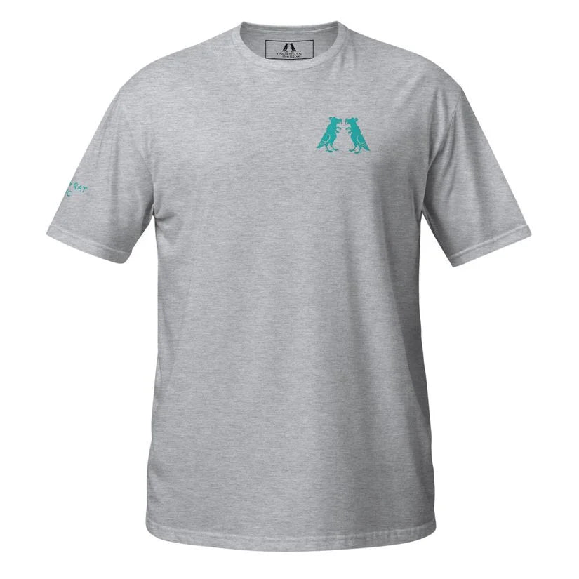 Teal Pigeon Rat Twins Short-Sleeve Unisex T-Shirt