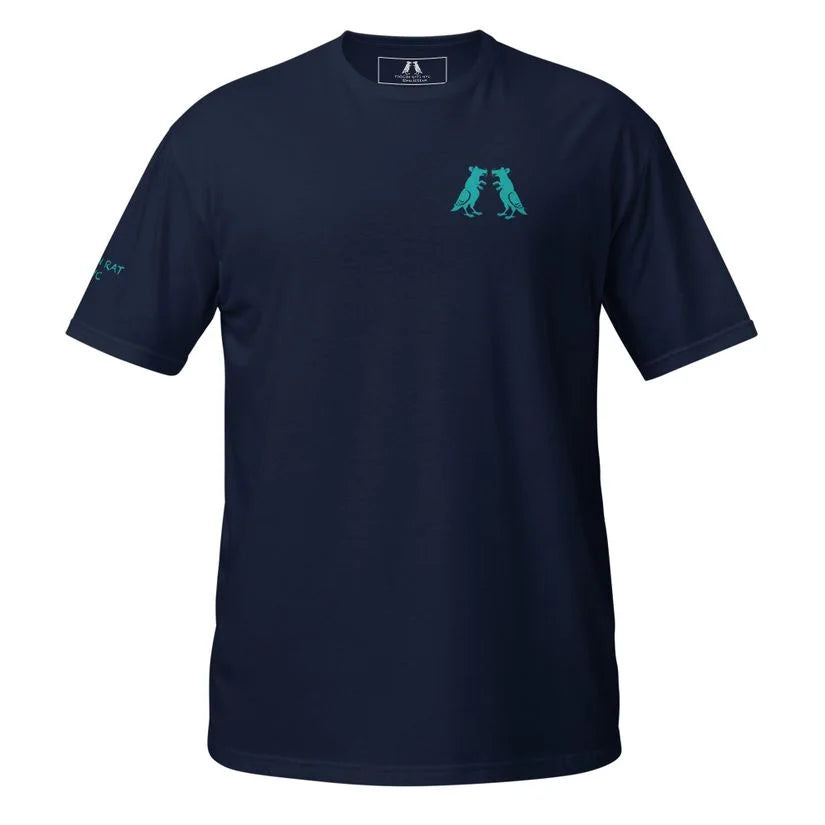Teal Pigeon Rat Twins Short-Sleeve Unisex T-Shirt