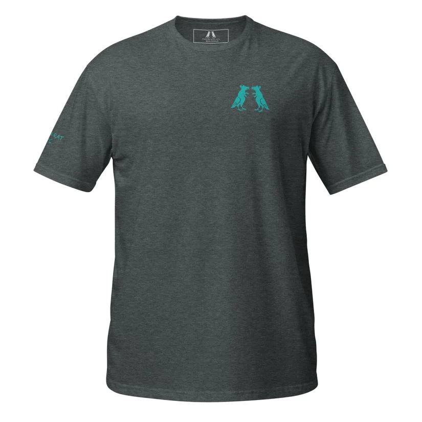 Teal Pigeon Rat Twins Short-Sleeve Unisex T-Shirt