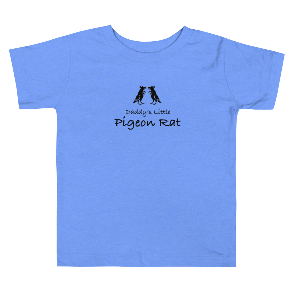 Daddy's Little Pigeon Rat Toddler Tee — Pigeon Rats NYC streetwear mascot design