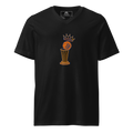 Pigeon Rat Knicks Trophy V-Neck Tee — Pigeon Rats NYC streetwear mascot design