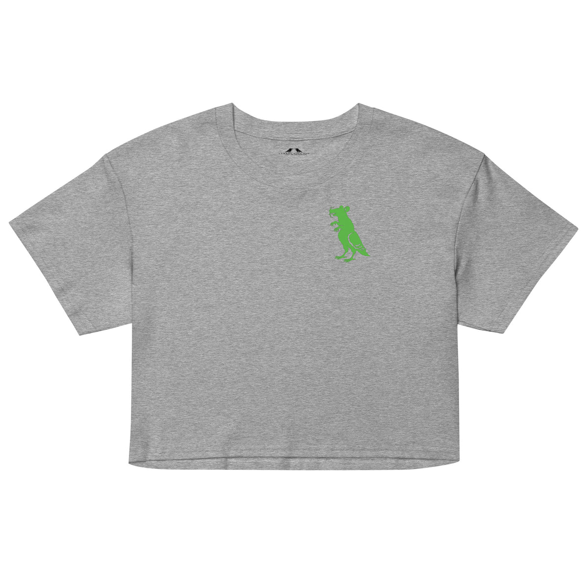 Green Pigeon Rat Crop Top — Pigeon Rats NYC streetwear mascot design